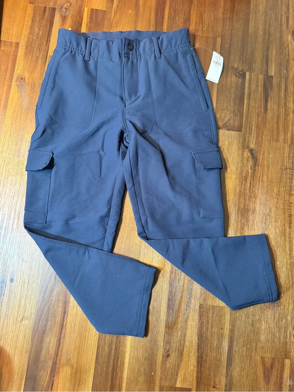 NWT Old Navy Active Boys Navy Stretch Tech Cargo Pants School Uniform Size 6-7